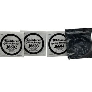 D'Addario Tenor Guitar Strings J6602 J6603 J6604 Plain Steel 80/20 Bronze Lot